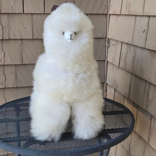 17" Standing Fur Alpaca Toy Toys