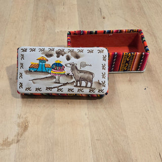 Alpaca Scene Trinket Box Home Decor