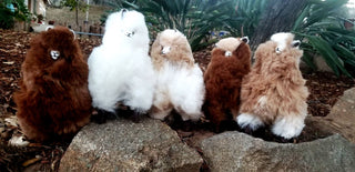 9" Standing Fur Alpaca Toy Toys