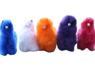9" Standing Fur Alpaca Toy Toys Pink