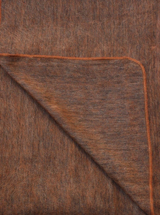 Alpaca at Home Alpaca Throw Blankets BurntBrown