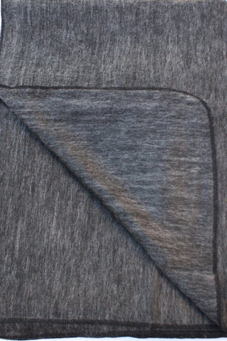 Alpaca at Home Alpaca Throw Blankets DarkGrey