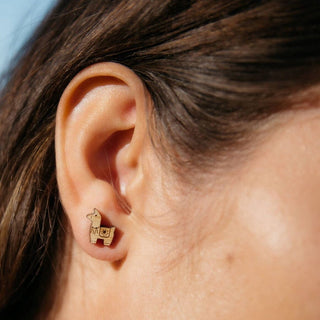 Alpaca Bamboo Earrings Jewelry