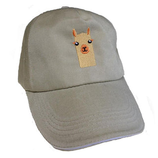 Alpaca Baseball Cap Hat AlpacaWatching Beige