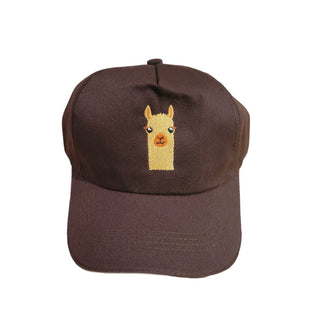 Alpaca Baseball Cap Hat AlpacaWatching Brown
