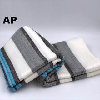 Alpaca Bed Blanket - Striped Blankets