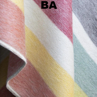 Alpaca Bed Blanket - Striped Blankets