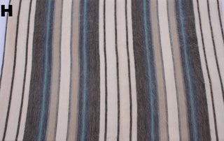 Alpaca Bed Blanket - Striped Blankets