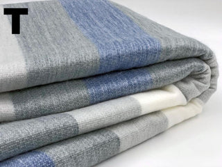 Alpaca Bed Blanket - Striped Blankets