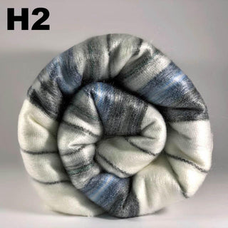Alpaca Bed Blanket - Striped Blankets