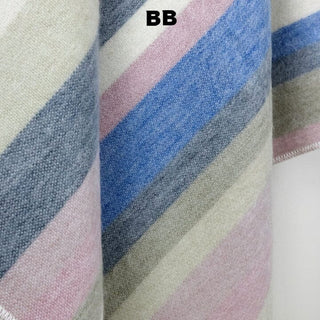 Alpaca Bed Blanket - Striped Blankets