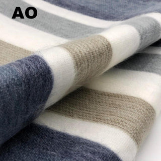 Alpaca Bed Blanket - Striped Blankets