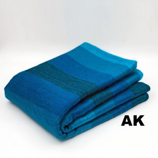 Alpaca Bed Blanket - Striped Blankets