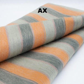 Alpaca Bed Blanket - Striped Blankets