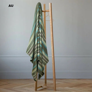 Alpaca Bed Blanket - Striped Blankets