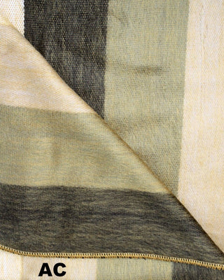 Alpaca Bed Blanket - Striped Blankets AC