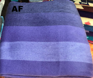 Alpaca Bed Blanket - Striped Blankets AF