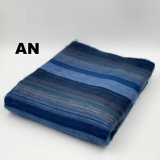 Alpaca Bed Blanket - Striped Blankets AN 