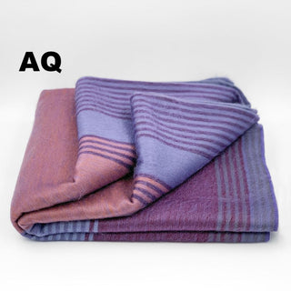 Alpaca Bed Blanket - Striped Blankets AQ