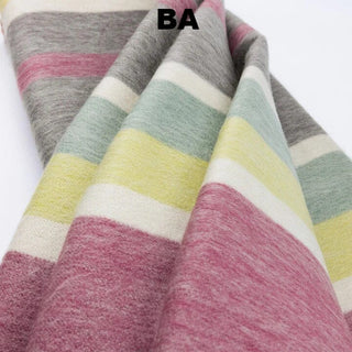 Alpaca Bed Blanket - Striped Blankets BA