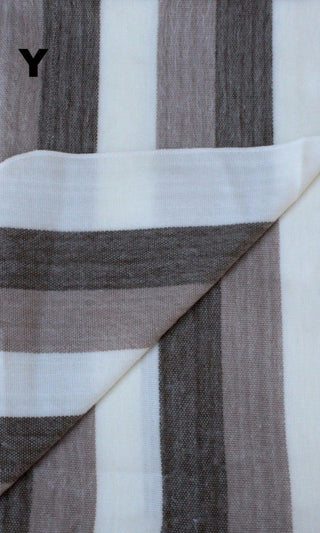 Alpaca Bed Blanket - Striped Blankets Y