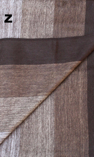 Alpaca Bed Blanket - Striped Blankets Z