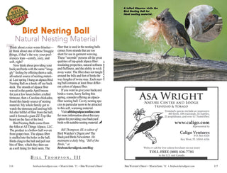 Alpaca Fleece-filled Bird Nesting Ball® - Purely Alpaca