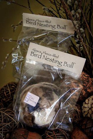 Alpaca Fleece-filled Bird Nesting Ball® - Purely Alpaca