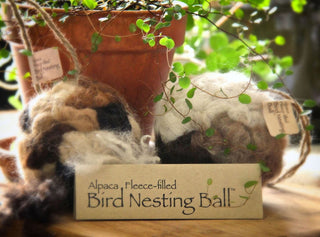 Alpaca Fleece-filled Bird Nesting Ball® - Purely Alpaca