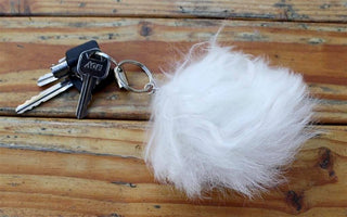 Alpaca Fuzzball Keychain Fun