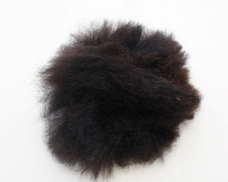 Alpaca Fuzzball Pom-Pom Fun Dark Brown 