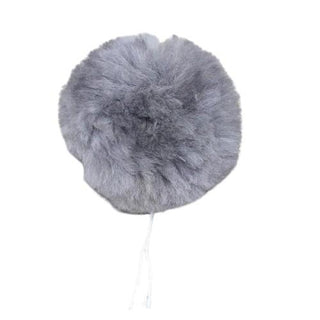 Alpaca Fuzzball Pom-Pom Fun Silver Grey