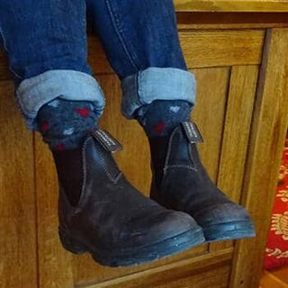 Alpaca Heart Socks - Purely Alpaca