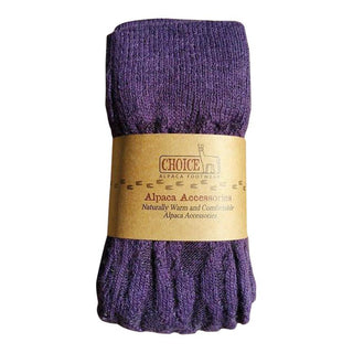 Alpaca Leg Warmers Socks Leg Warmers One Size Purple