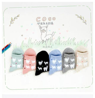Alpaca Love Ankle Height Cotton Socks Socks