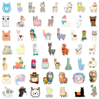 Alpaca Stickers Glossy Fun