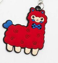 Alpaca Tag Keychain Fun Red 