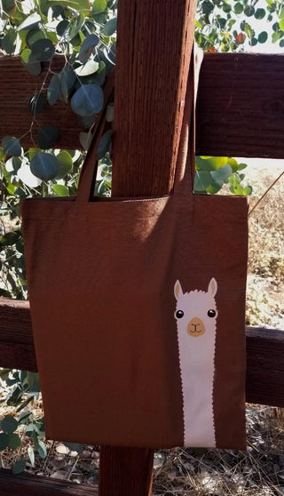 Alpaca Watching Tote Bag Fun 