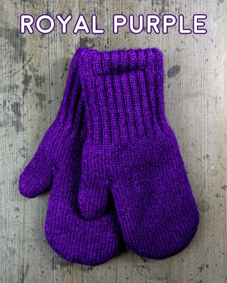 Alpaca Work/Play Alpaca Lined Mittens Glove Small Royal Purple