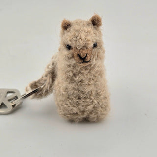 Alpacadorable Keychain Holiday 3 inch Fawn