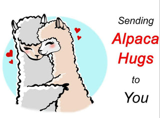 AlpacaGrams Alpaca Greeting Cards FUN Sending Alpaca Hugs to You