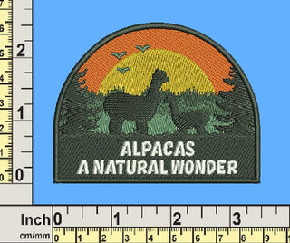 Alpacas Themed Patches Fun ALPACAS A NATURAL WONDER