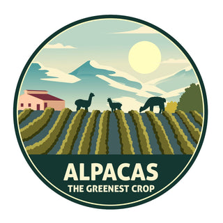 Alpacas Themed Patches Fun ALPACAS THE GREENEST CROP