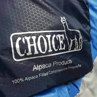 AlpacaSack 100% Alpaca Filled Compressible Sleeping Bag Blanket Left Zipper