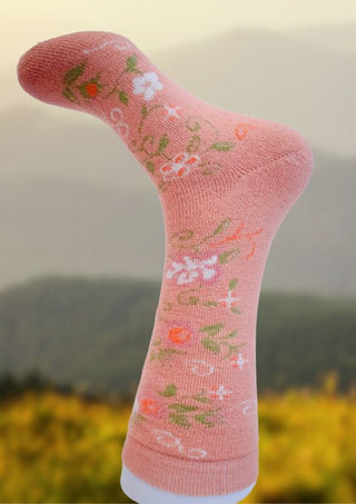 Andes Alpaca Socks Socks Adult Large MF-01-pink