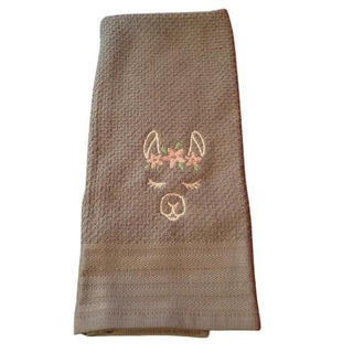 Blissful Alpaca Kitchen Towels FUN Grey