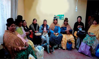 Brushed Pattern Fingerless Alpaca Gloves Glove