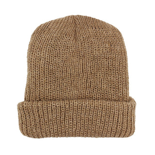 Cardigan Knit Beanie Hat Fawn
