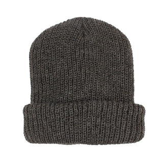 Cardigan Knit Beanie Hat Grey