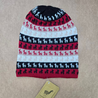 Colorful Alpacas on Alpaca Hat Hat Black